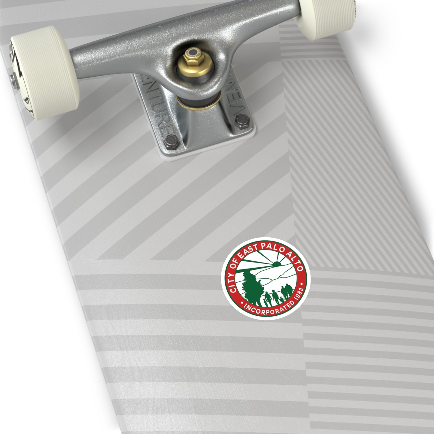 "City Seal" Capsule (Christmas Color-way) Round Stickers, Indoor\Outdoor