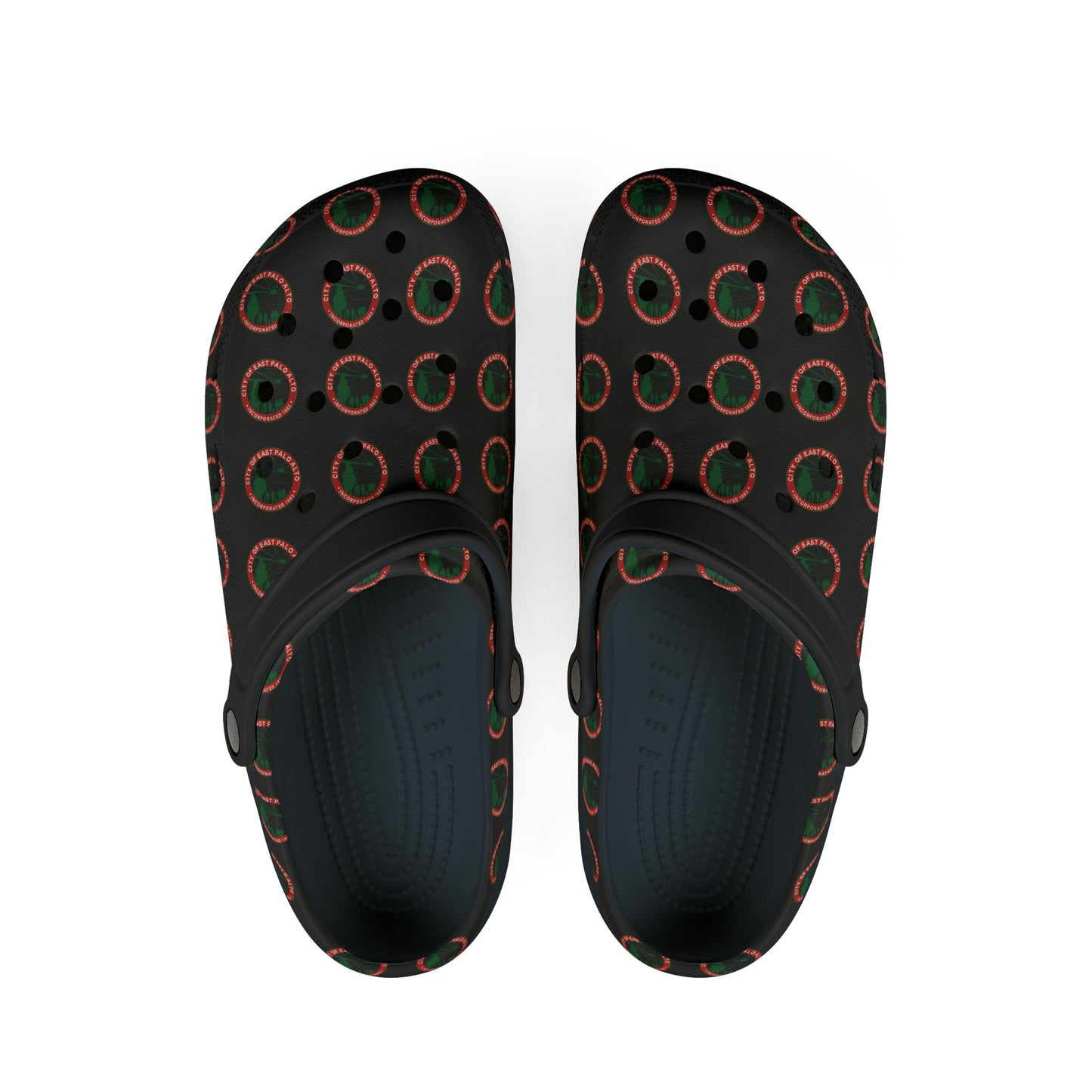 "City Seal" Capsule (Christmas Color-way) Monogram Foam Clogs