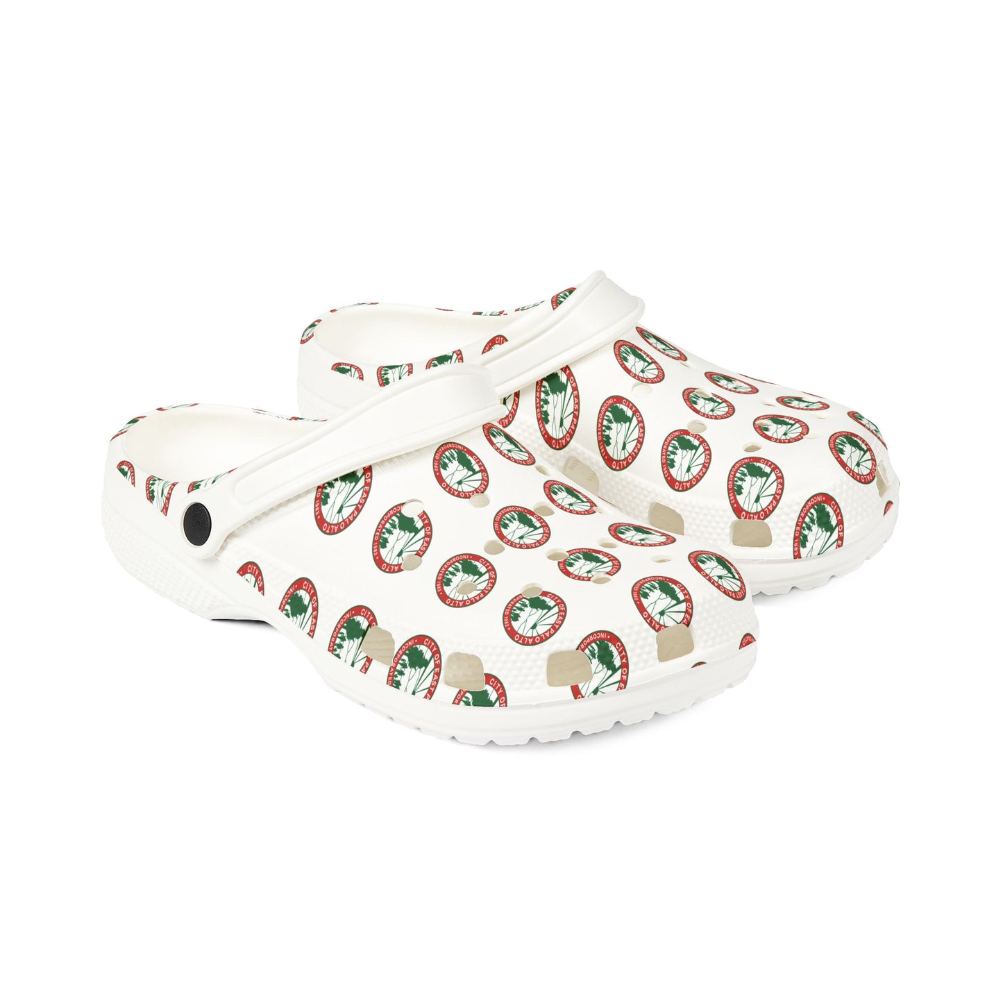 "City Seal" Capsule (Christmas Color-way) Monogram Foam Clogs