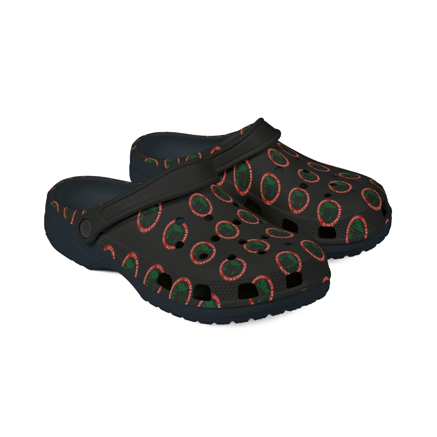 "City Seal" Capsule (Christmas Color-way) Monogram Foam Clogs