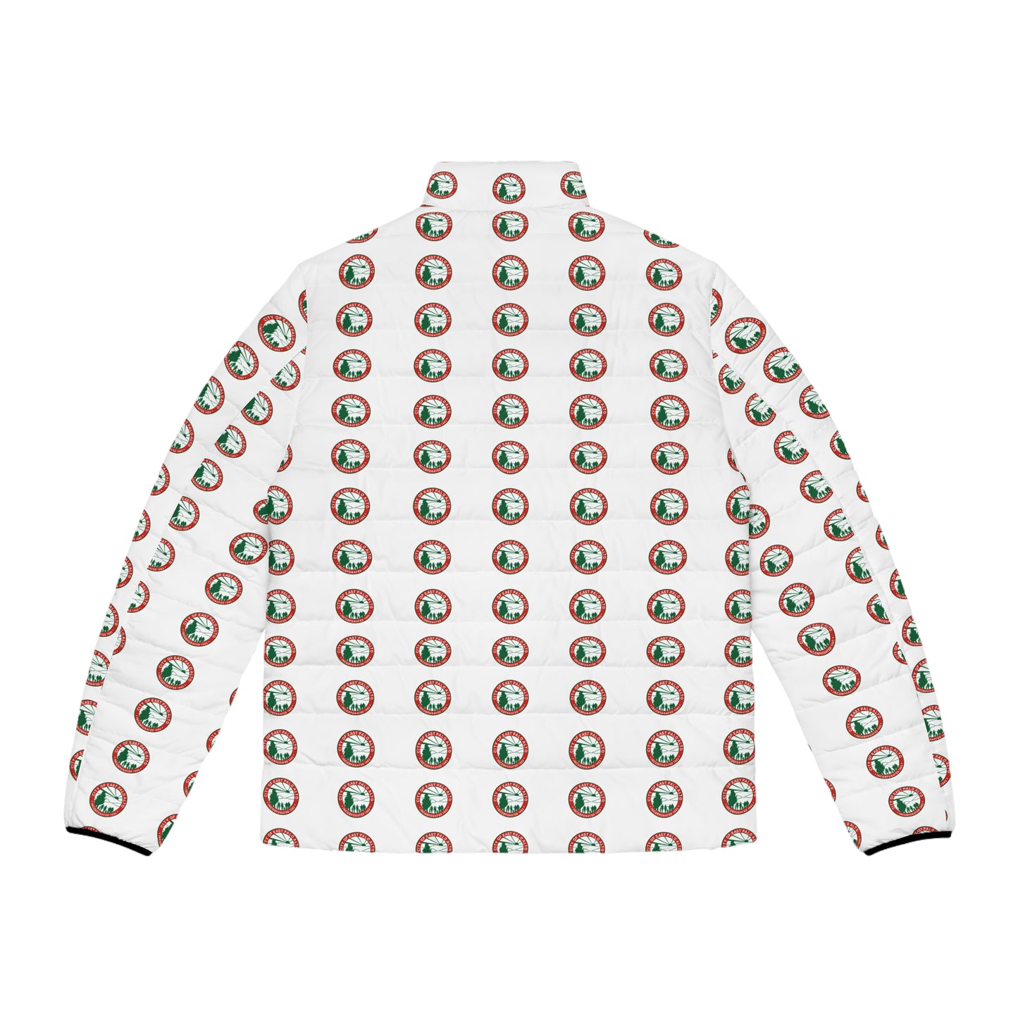 "City Seal" Capsule (Christmas Color-way) Men's Puffer Jacket (AOP)