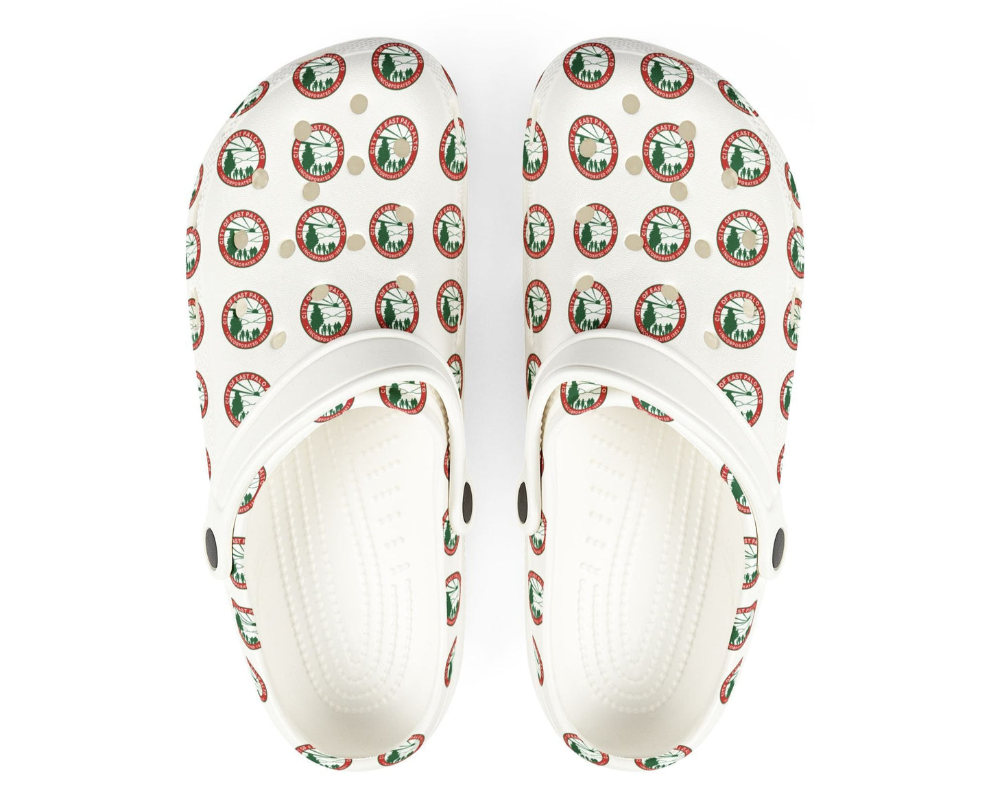 "City Seal" Capsule (Christmas Color-way) Monogram Foam Clogs