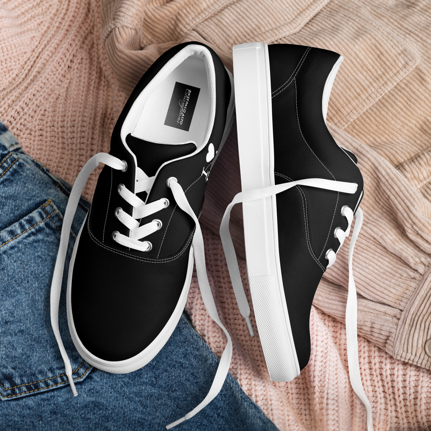 2025 - "I Love Epa" Men’s lace-up canvas shoes