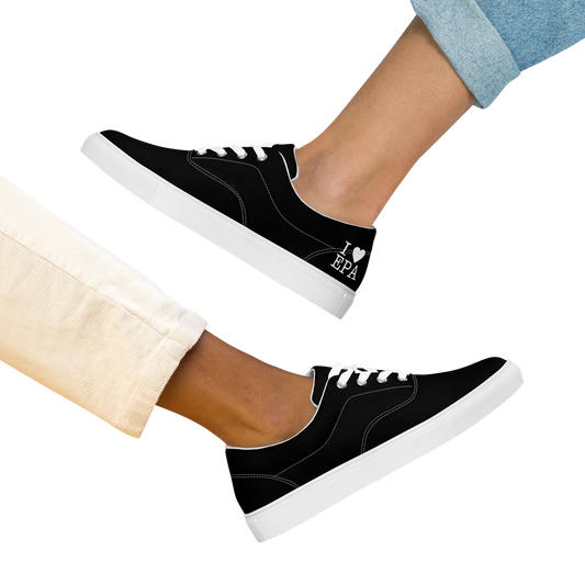 2025 - "I Love Epa" Women’s lace-up canvas shoes